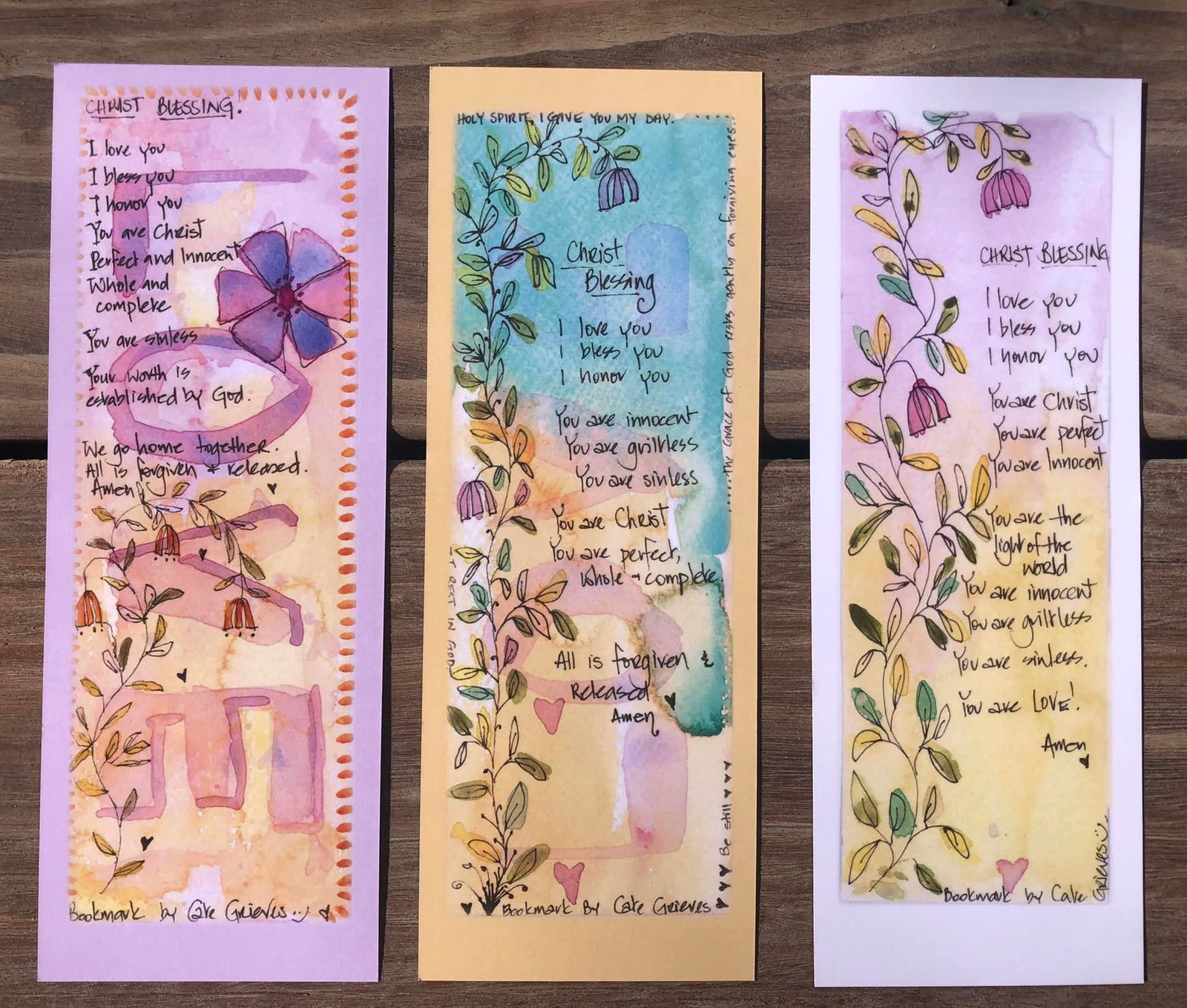 Christ Blessing Bookmark Collection